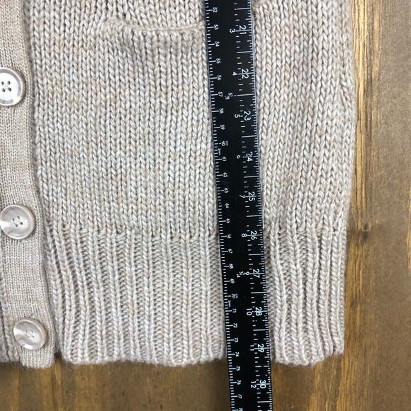 If It Were Me Anthropologie Women Sweater Brown Button Cardigan Wool Blend M - Picture 8 of 14